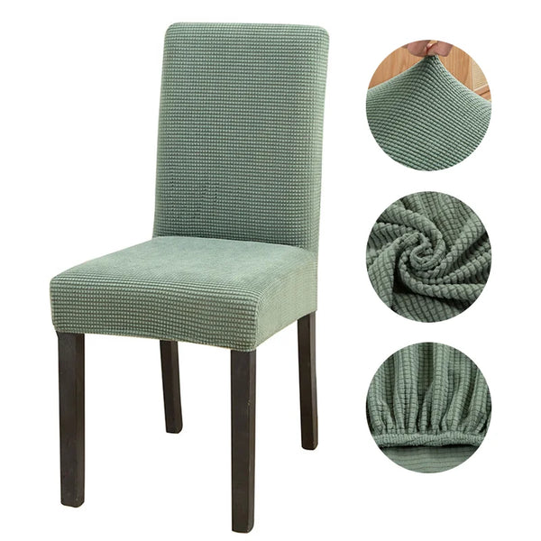 Housse de Chaise Jacquard Vert - Housses et Housses