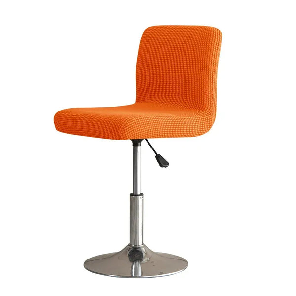 Housse de Tabouret de Bar en Tissu Jacquard Orange