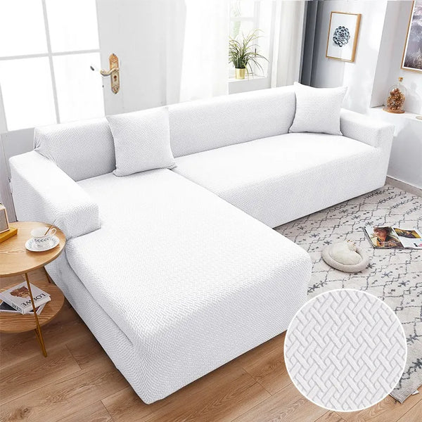 Housse de Canapé Sectionnelle Jacquard Moderne à Housse de Canapé Sectionnelle Jacquard Moderne à