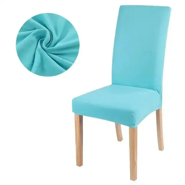 Housse de Chaise Bleu Clair 1